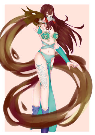 Demon Lady (was part of an art telephone game)